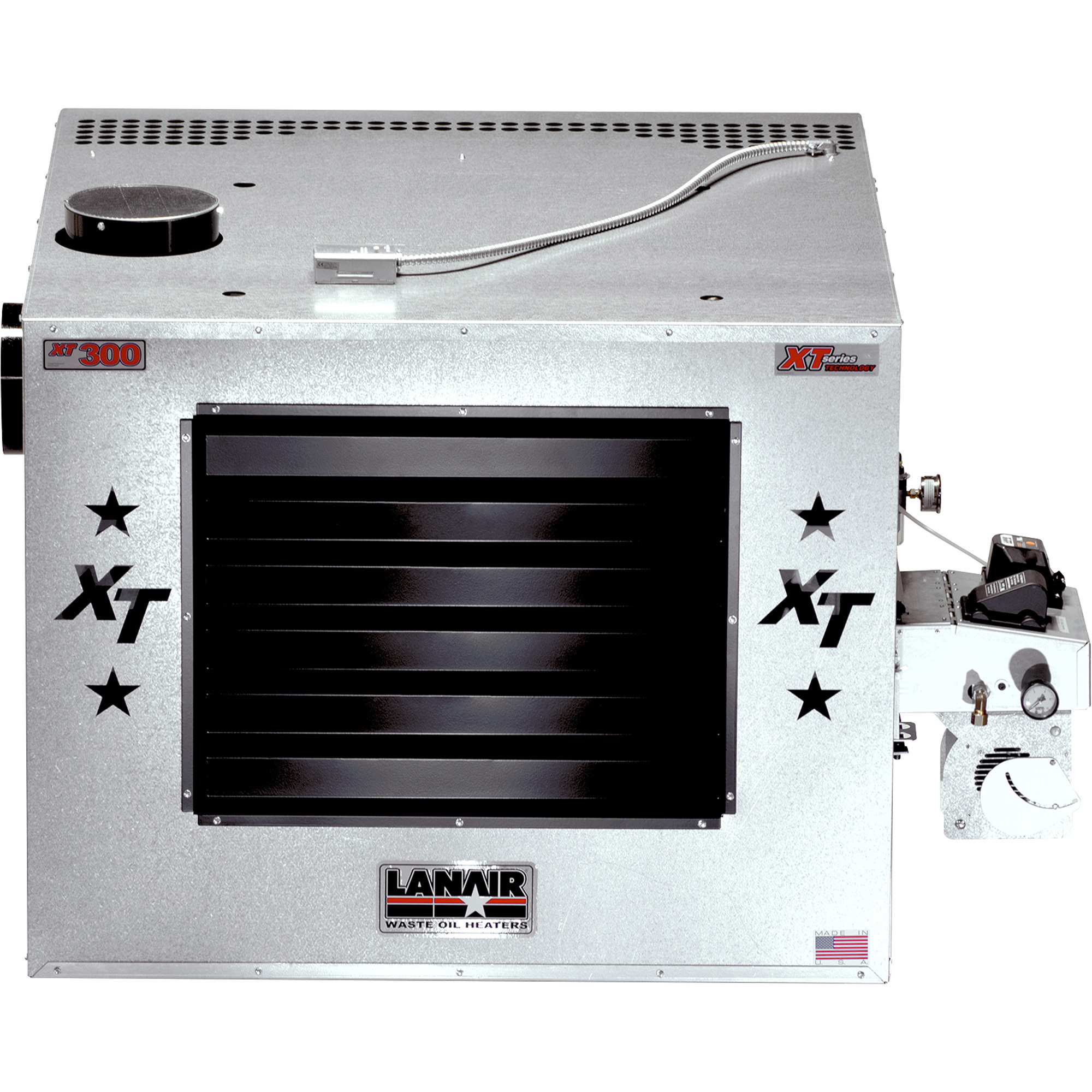 Lanair Waste Oil-Fired Thermostat-Controlled Heater, 300,000 BTU, 10,000 Sq. Ft. Capacity, Model# XT-300 HEATER